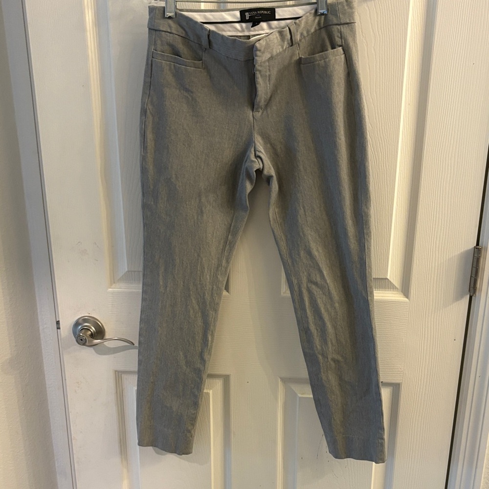 Banana Republic Light Gray Sloan Chinos